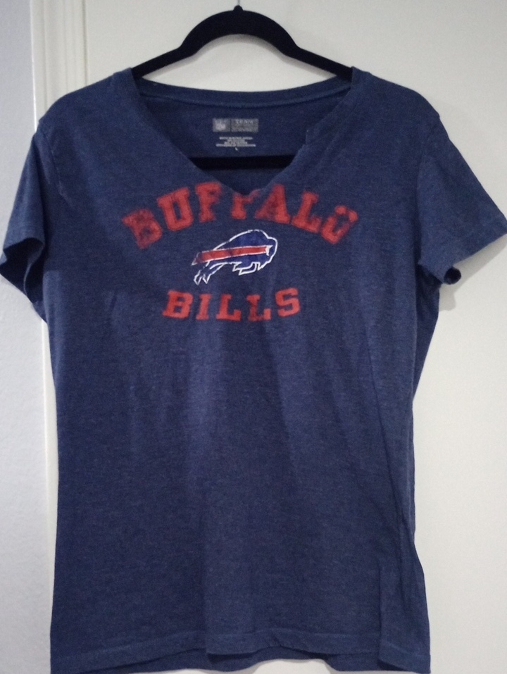Nfl Navy Short Sleeve Buffalo Bills Graphic Tee Size L